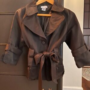 🤎 Beautiful Luii Anthropology Jacket in deep
Espresso Brown Size M